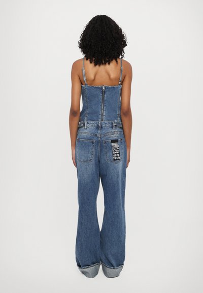 Ksubi LOW RIDER CUFFED AGED - Džíny Straight Fit - blue denim