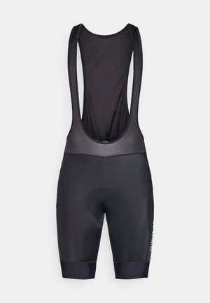 Μαύρο ποδηλατικό σορτσάκι με σχεδίαση χωρίς μανίκια, πλέγμα στην πλάτη, επένδυση αφρού και ελαστικά ανοίγματα ποδιών για άνεση και στήριξη.