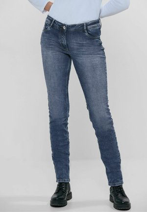 Cecil, Jeans Tapered Fit - mid blue wash