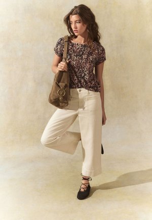 Next, ROUND NECK CAP SLEEVE T-SHIRT - REGULAR FIT - Basic póló - animal leopard