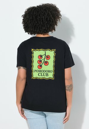 Angel of Style T-SHIRT, BOXY FIT, TOMATEN, SCHRIFTZUG, HALBARM - T-shirts print - black