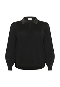 Kaffe Curve CARLA - Polo shirt - black deep