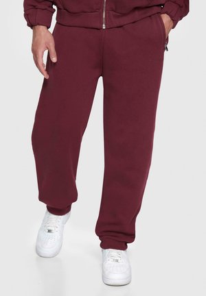 SUPER HAVY BLANK JOGGER - Tracksuit bottoms - burgundy