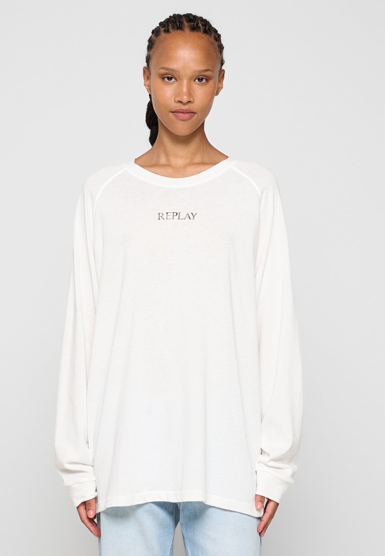 Replay Longsleeve wit Replay Longsleeve wit