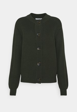 Strickjacke - dark green