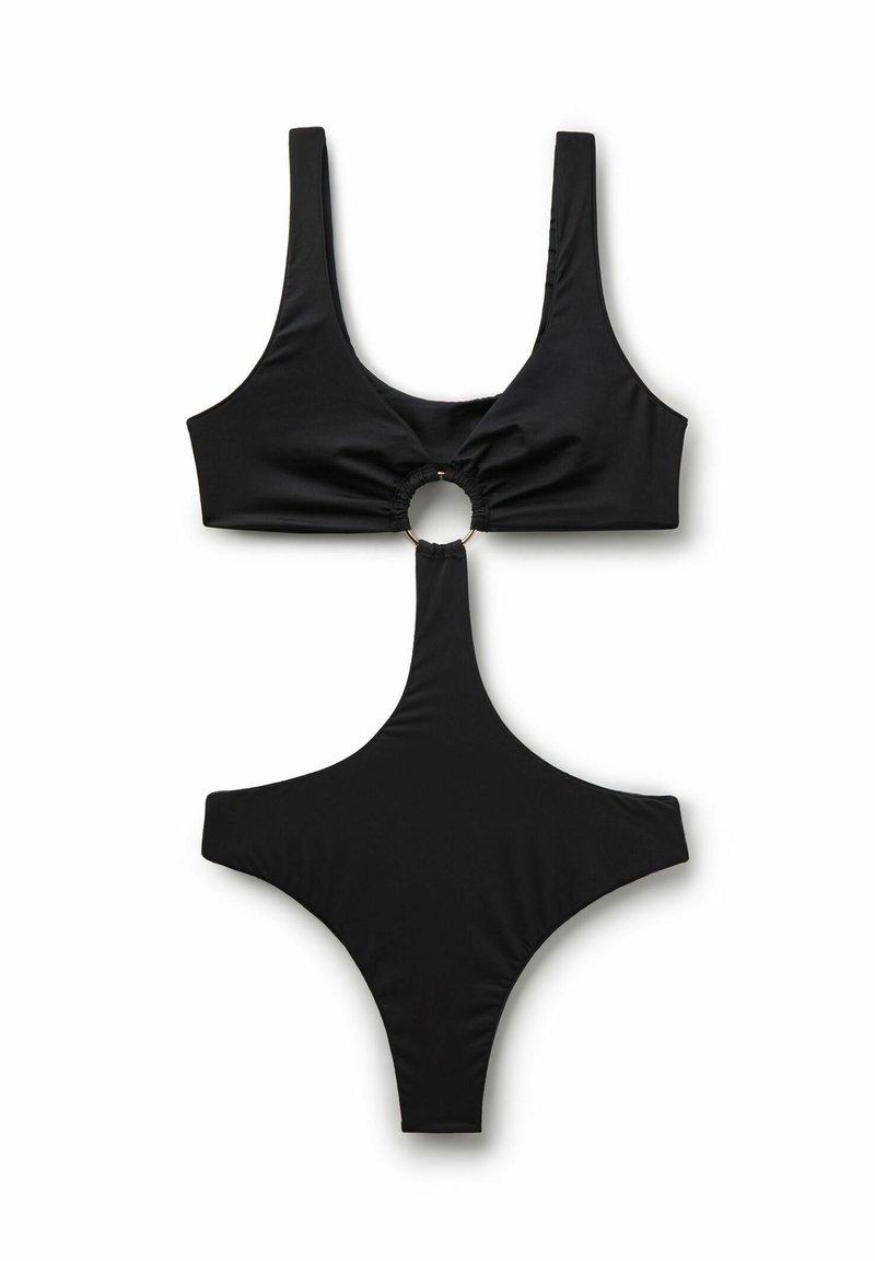 Tezenis TRIKINI CUT-OUT - Badeanzug - black/schwarz meliert - Zalando