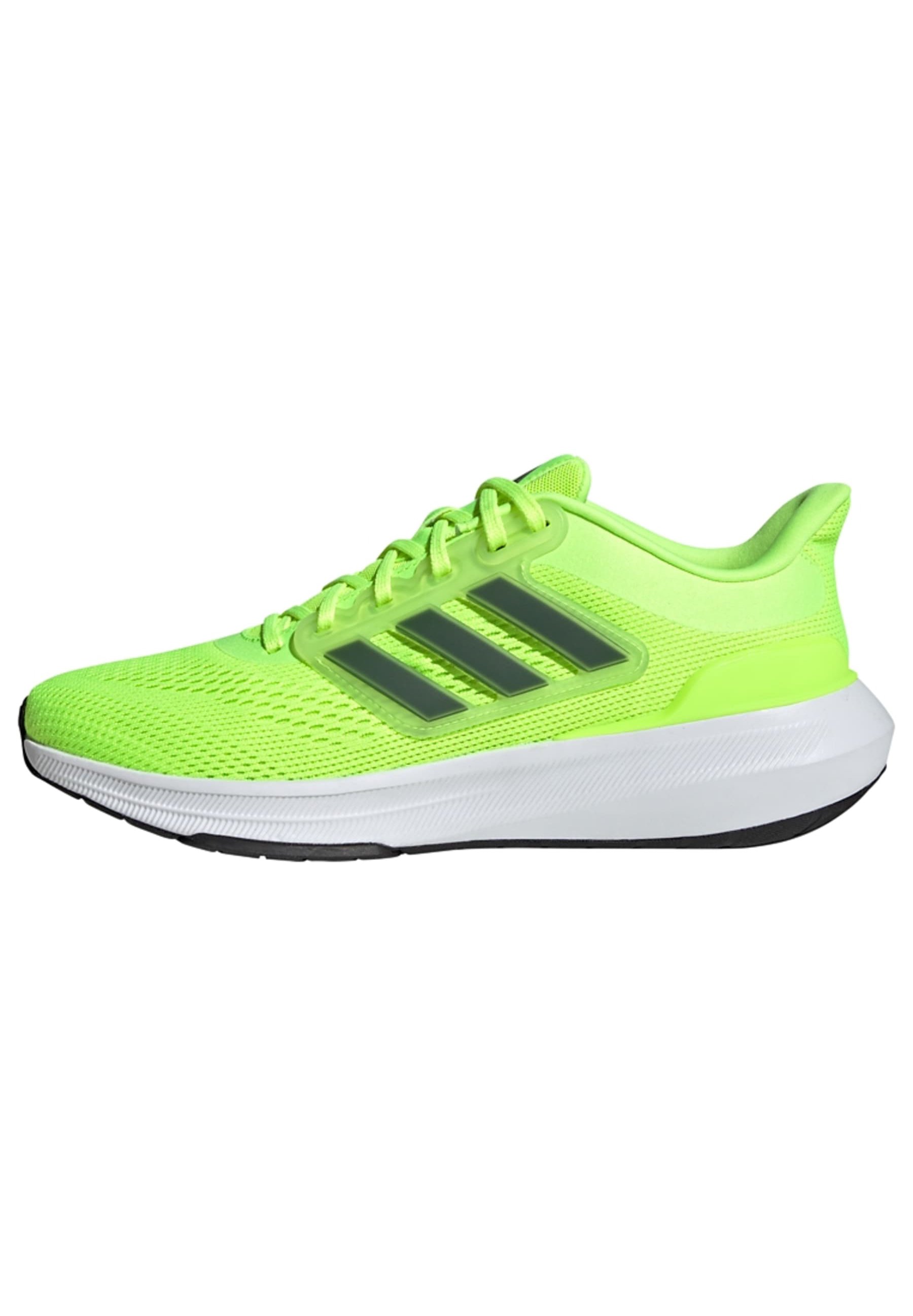 adidas Performance ULTRABOUNCE - Neutrale løbesko lucid ftwr white/neongul - Zalando.dk