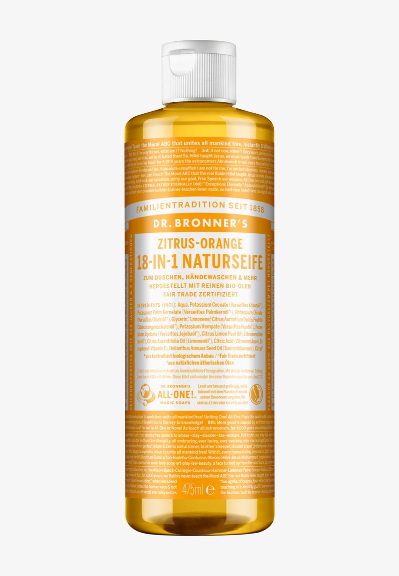 Dr. Bronner´s - 18-IN-1 LIQUID SOAP CITRUS-ORANGE - Gel de ducha, Ampliar
