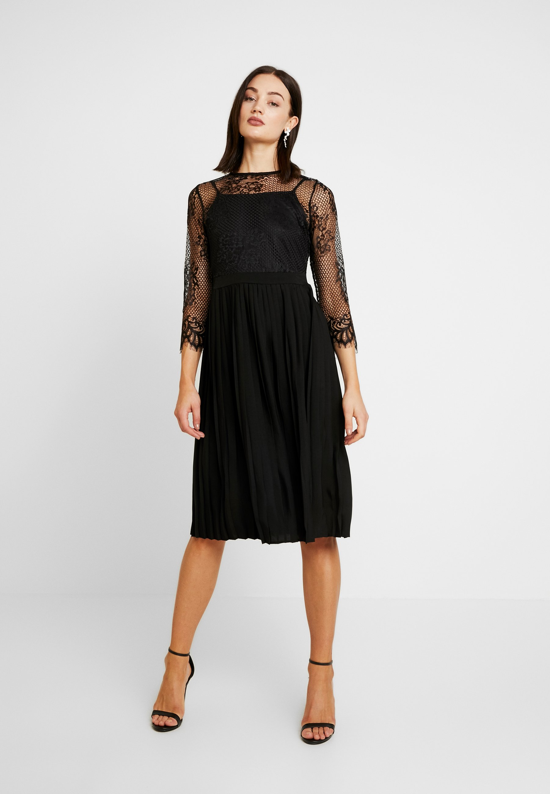 Black midi dress cocktail Clearance