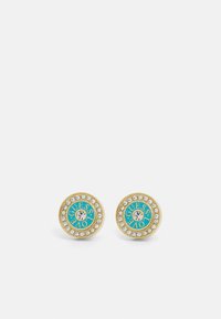 Unselected, yellow gold-coloured/turquoise