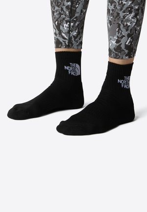 MULTI CUSH QUARTER 3 PACK - Sports socks - tnf black