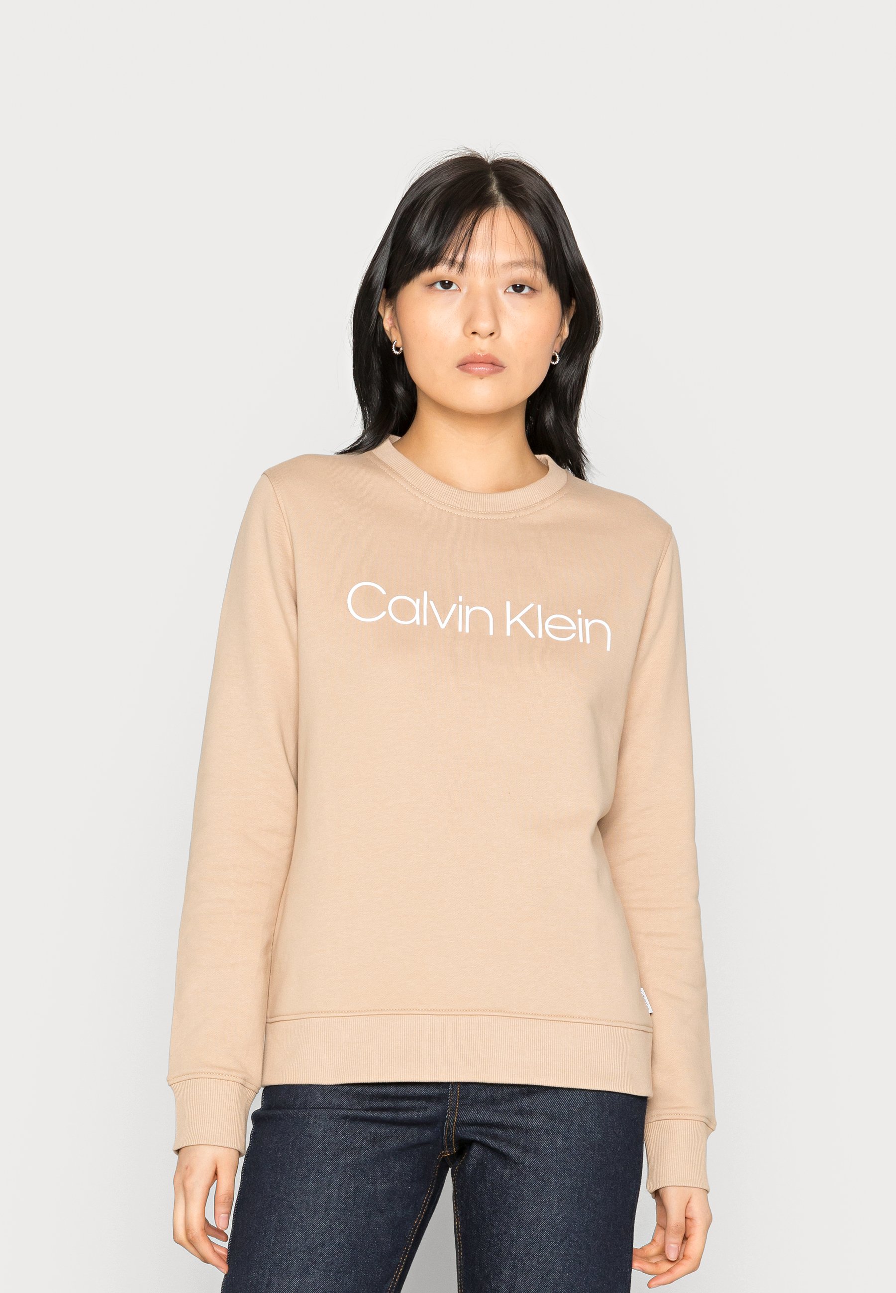 Calvin Klein CORE LOGO - Sudadera - moccasin/beige - Zalando.es