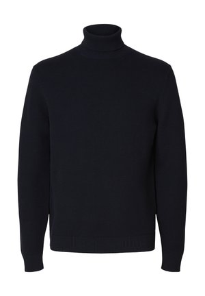 Selected, Turtleneck Cotton - Trui - sky captain