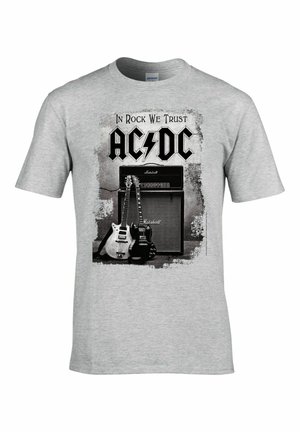 rockshirts AC/DC IN ROCK WE TRUST  - Printtipaita - grey