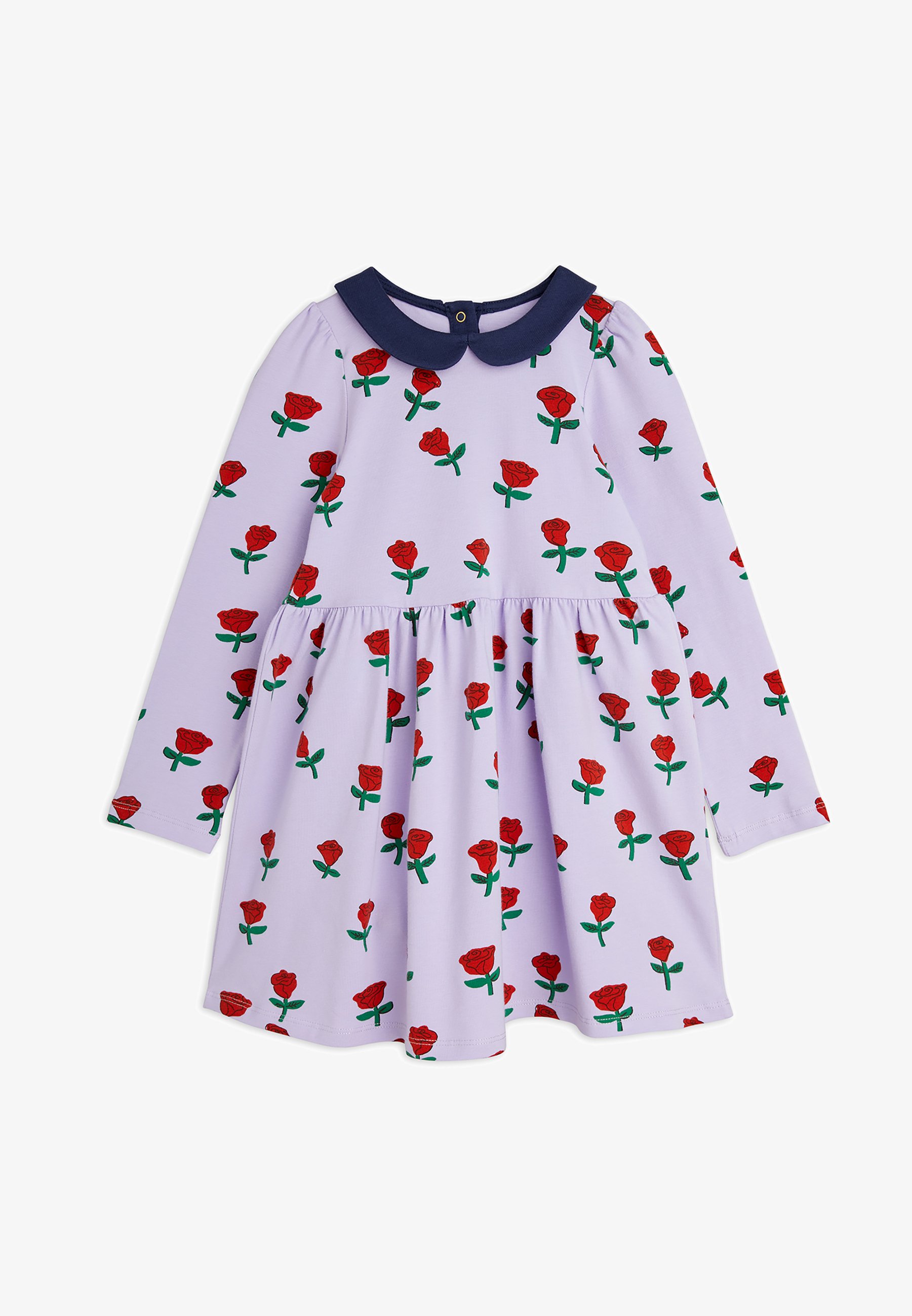 mini rodini rose dress Mini Rodini Kids' Roses Cotton Dress In Pink