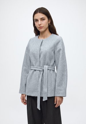 Vero Moda VMEVAMIA JACKET - Κλασικό παλτό - light grey melange