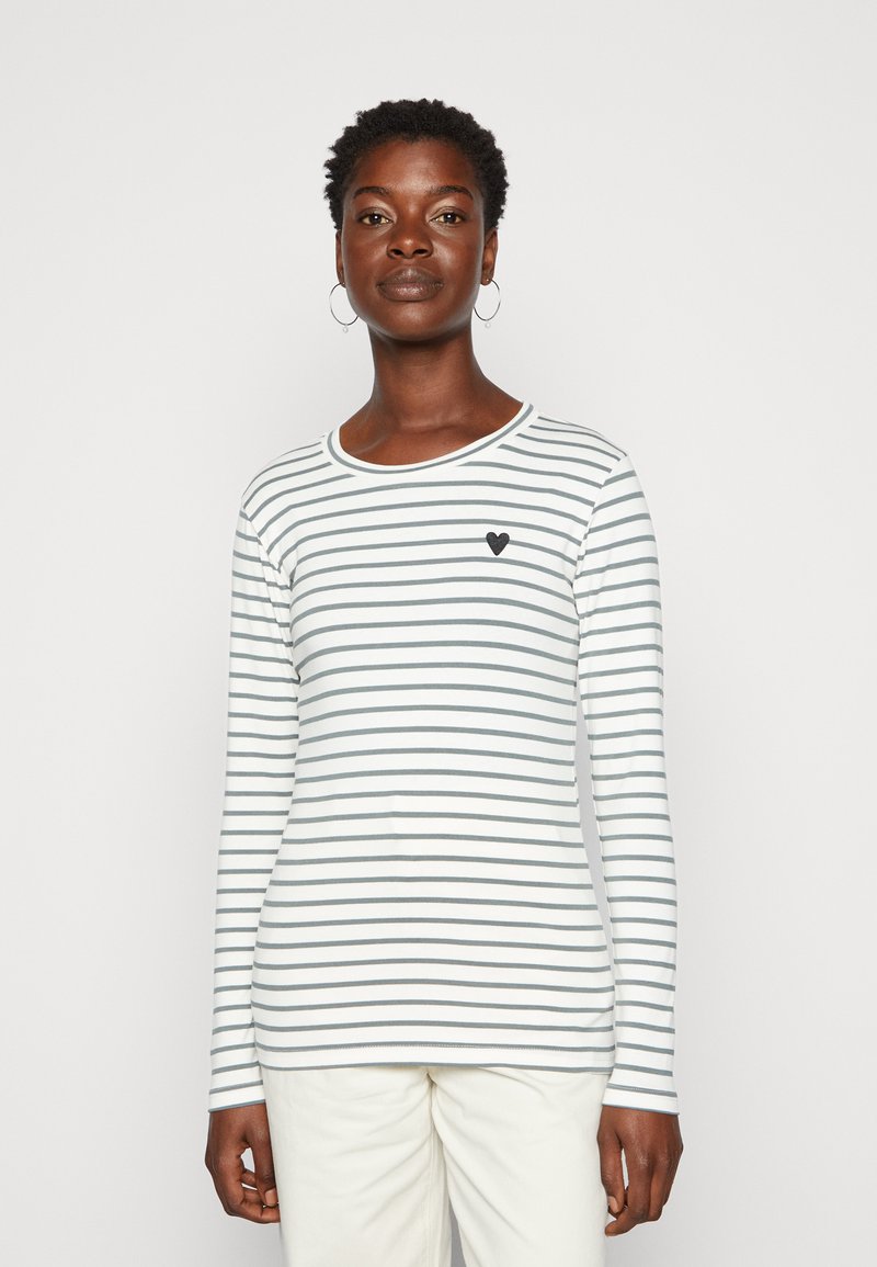 Kaffe LIDDY - Camisola de manga comprida - chalk/balsam green