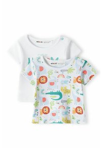 MINOTI - 2 PACK  - T-shirt con stampa - white Immagine in miniatura 1