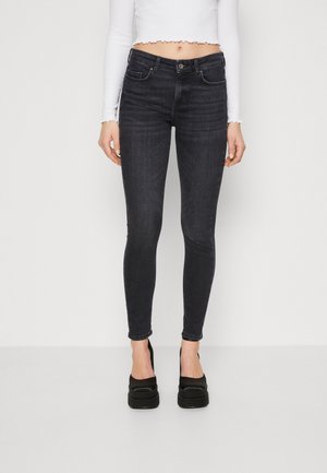 ONLY ONLBLUSH MID  - Džínsy skinny fit - washed black