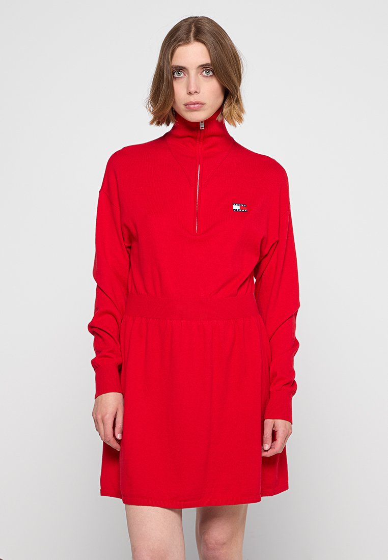 Tommy Jeans Gebreide jurk rood