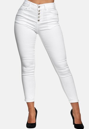 Elara HIGHWAIST - Vaqueros pitillo - weiß