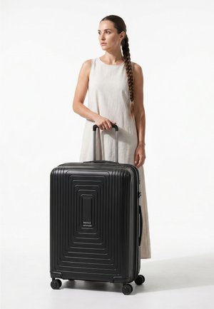 Redolz, ESSENTIALS 14 4 ROLLEN TROLLEY L 77 CM MIT DEHNFALTE UNISEX - Trolley - black metallic