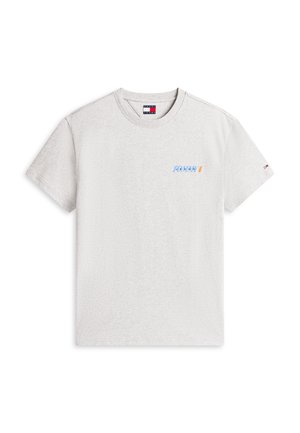 Tommy Jeans, VINTAGE BACK LOGO JERSEY T-SHIRT - Majica kratkih rukava s printom - ice grey heather