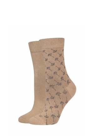 JOOP! SOCKEN DAILY ICONIC 2ER PACK - Socken - travertine melange