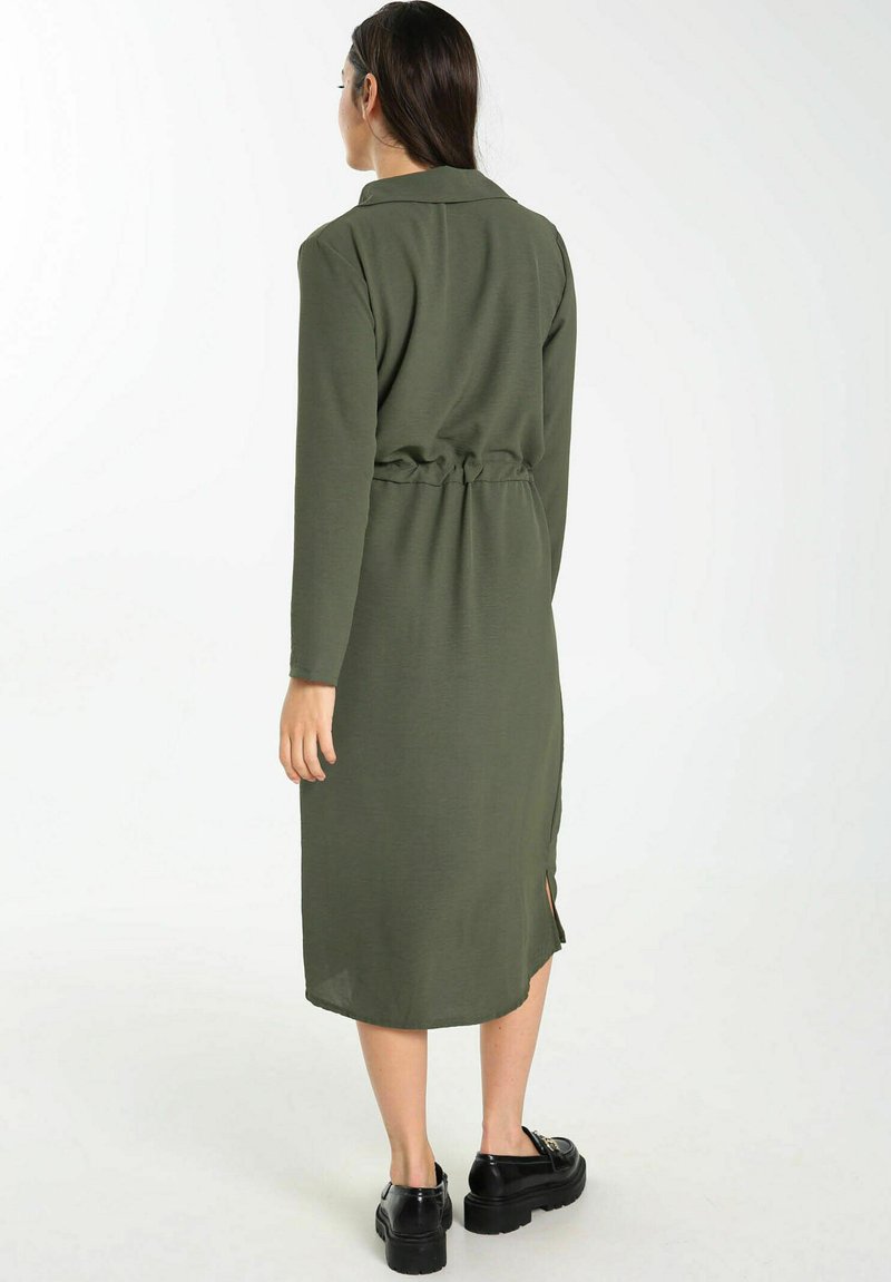 Damen Freizeitkleider | Cassis Blusenkleid khaki - SY46963 Damen Freizeitkleider | Cassis Blusenkleid khaki - SY46963