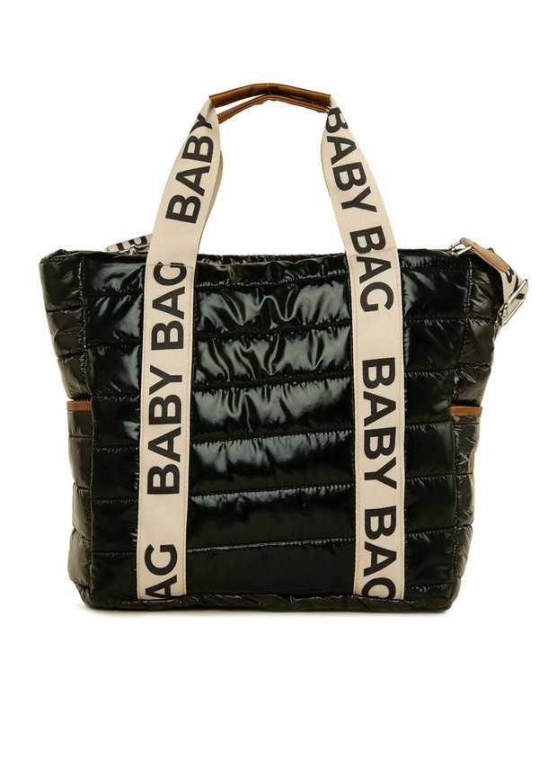 BABY BAG STRAPPED PUFFERED DIAPER BAG - Wickeltasche - schwarz