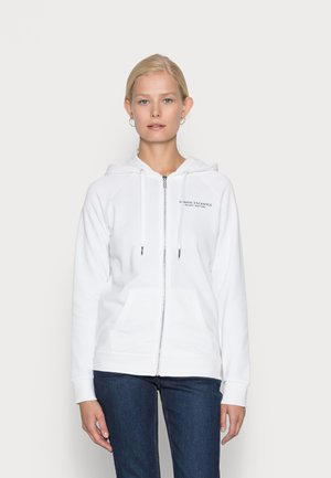 FELPA - Felpa con zip - white