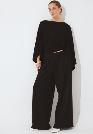 TOP - Poncho - black