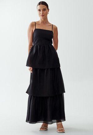 NOA TIERED  - Maxi-jurk - black