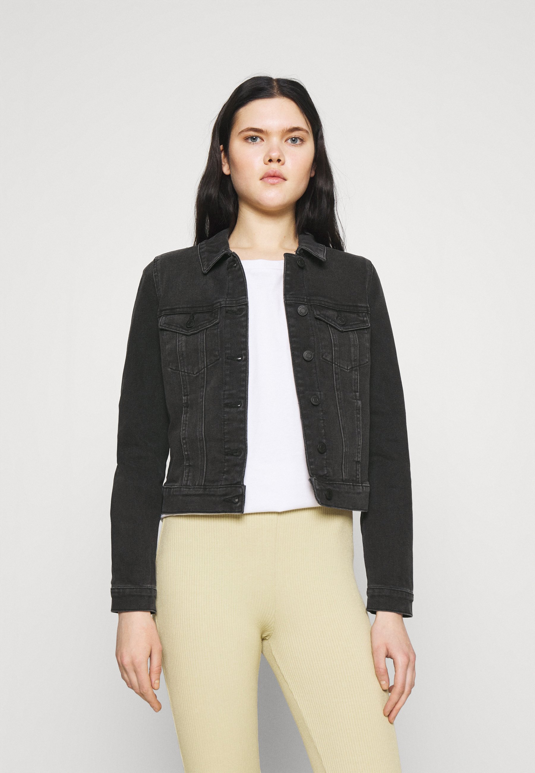 vero moda black denim jacket