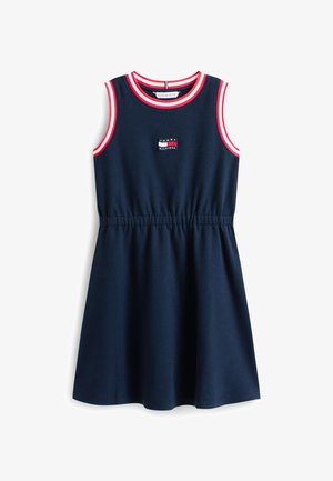 Tommy Hilfiger, WAVY FLAG RELAXED SLEEVELESS DRESS - Vestito casual - dark night navy