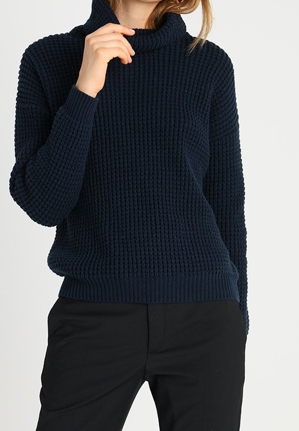 Kaffe Striktrøje - dark blue