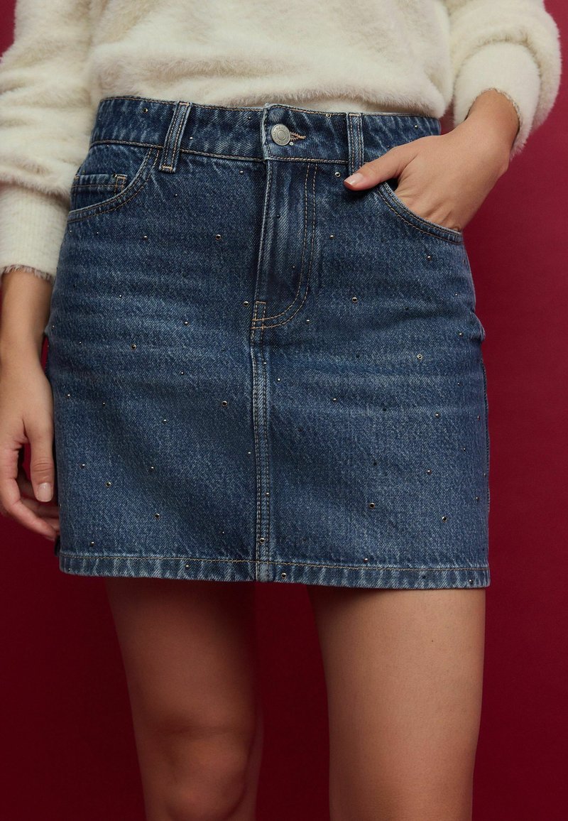 Next EMBELLISHED REGULAR FIT - Teksaseelik - dark blue