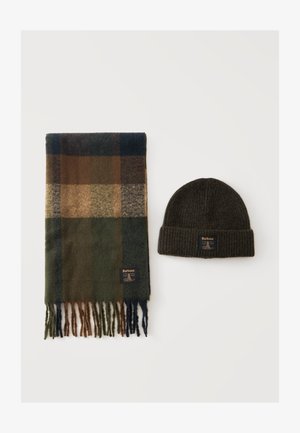 Barbour, WESTERDALE GIFT SET UNISEX - Écharpe - olive/navy