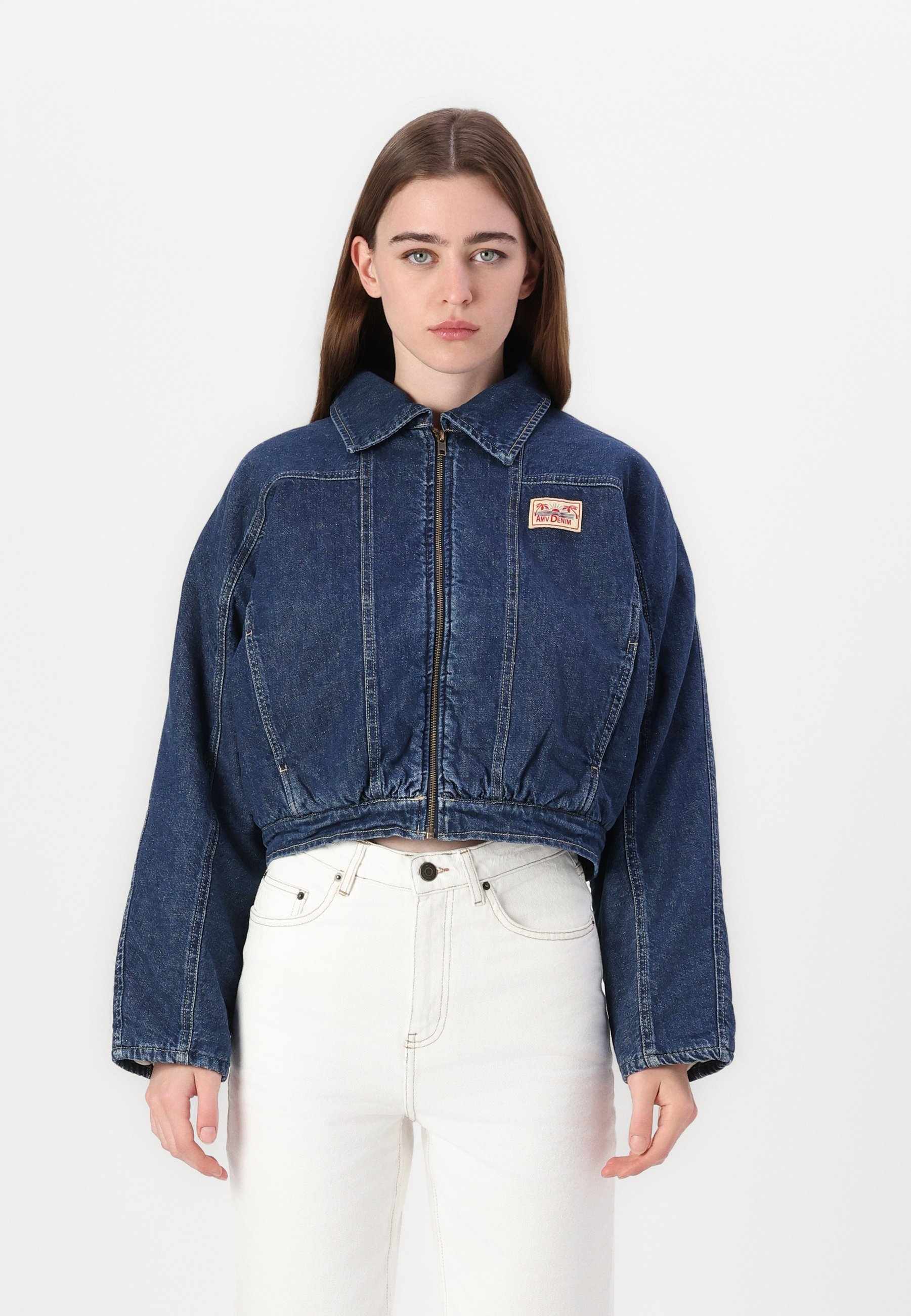 Veste En Jean Vintage MODA - Années 90 - Taille M - Bleu - Occasion Parfait état