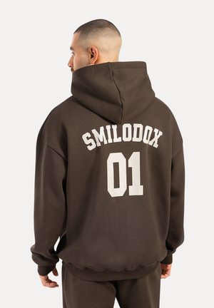 Smilodox CASUAL PRINT RAYK - Sweatshirt - braun
