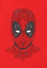 Henry Tiger MARVEL COMICS DEADPOOL TATTOO STYLE czerwony