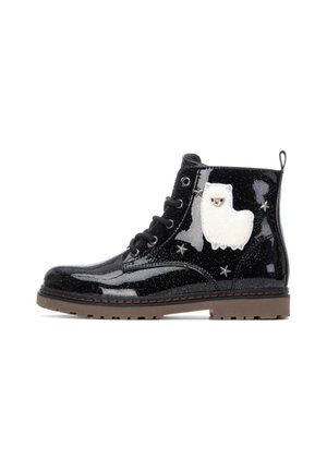 Botines con cordones - black
