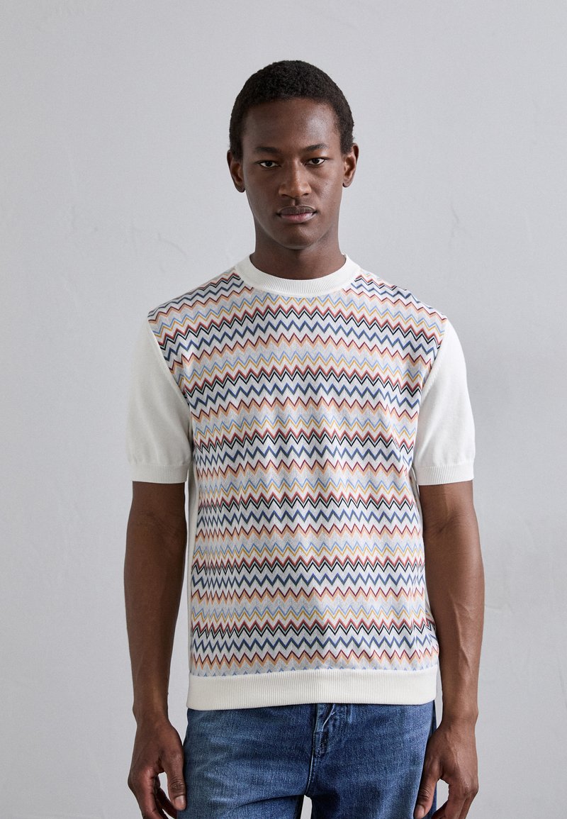 Missoni - SHORT SLEEVE - T-shirt imprimé - off white, Agrandir