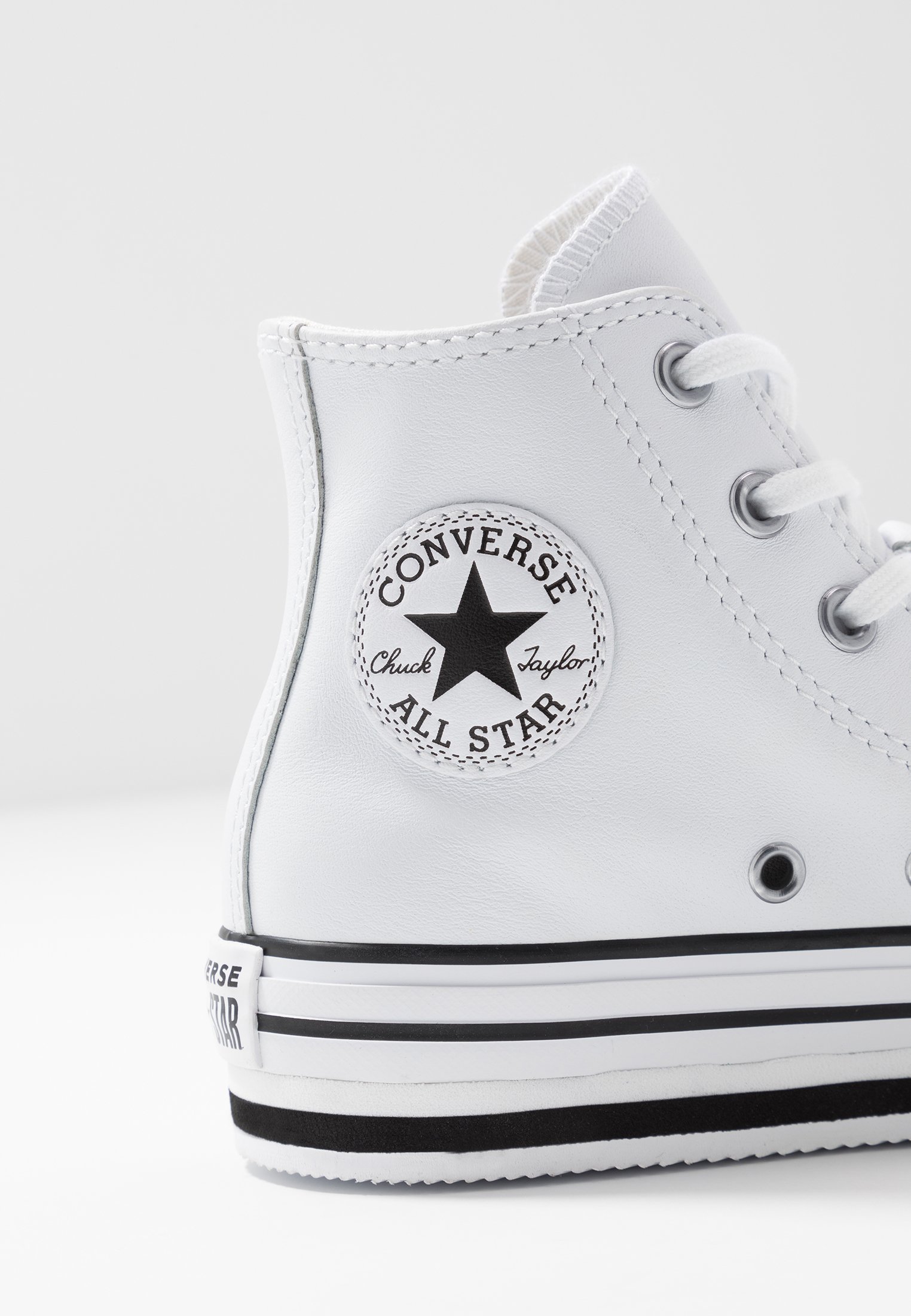 all star converse platform white