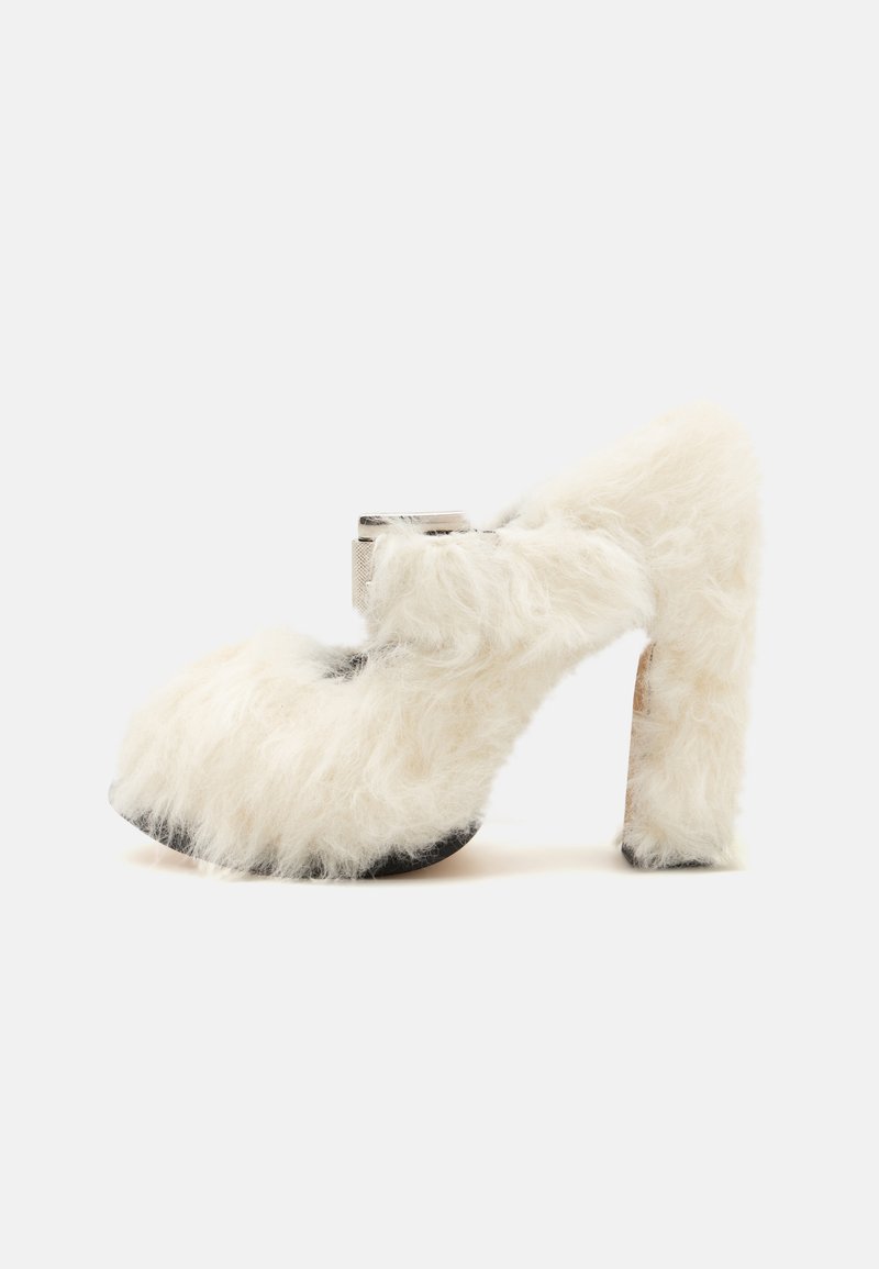MSGM MARY JANE PLATEAU - Zapatos de plataforma - off white