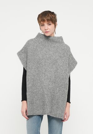 VINARA PONCHO - Köpeny - light grey melange