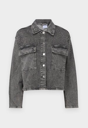 Vero Moda, VMELLAS STUDS SHIRT - Giacca di jeans - light grey