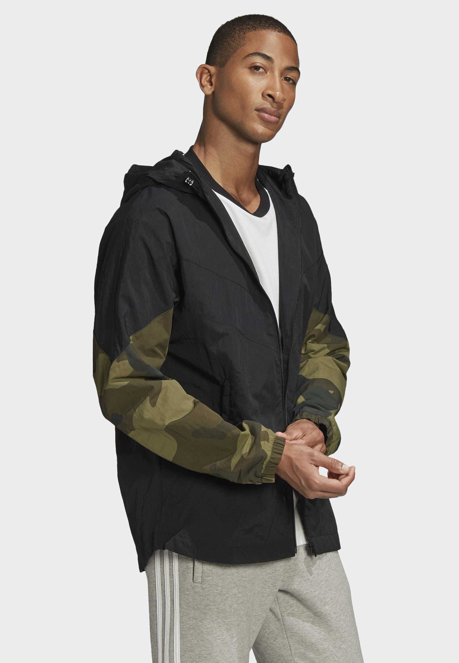 adidas Originals CAMOUFLAGE WINDBREAKER Lett jakke black adidas Originals CAMOUFLAGE WINDBREAKER Lett jakke black
