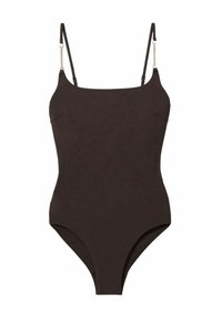 Reiss IMOGEN CHAIN DETAIL - Badpak - chocolate