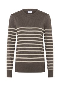 Sélectionné, mink gray morn shimmer stripe